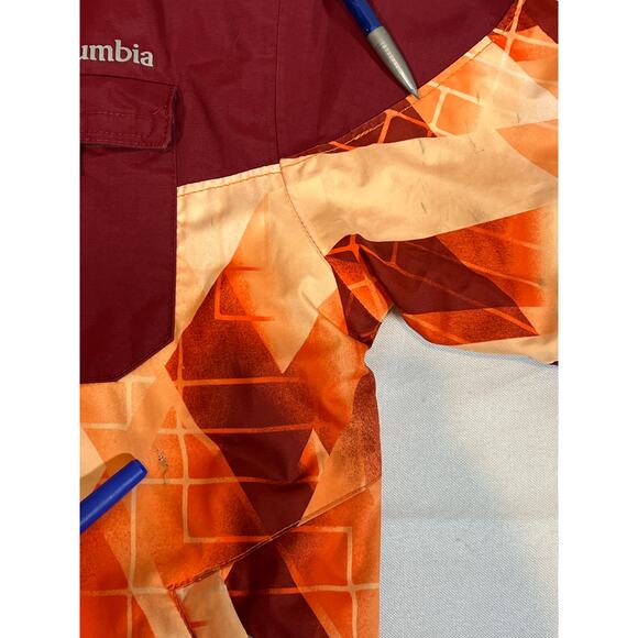 Columbia Mighty Mogul Kids Ski Jacket - Size XS (6/7) Red Orange Discounted - Picture 7 of 10